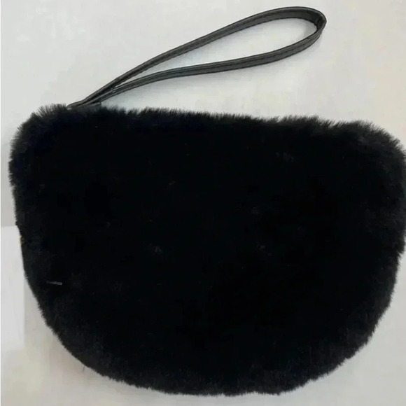 House of Harlow 1960 Women’s Faux Fur Mink Purse Wristlet - Picture 2 of 10